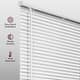 preview thumbnail 5 of 9, Chicology Blackout Cordless Vinyl Mini Window Blinds - 1" Slats - White