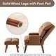 preview thumbnail 18 of 29, Soft Fabric Casual Living Room Armchair With Adjustable Backrest And Legs Stool