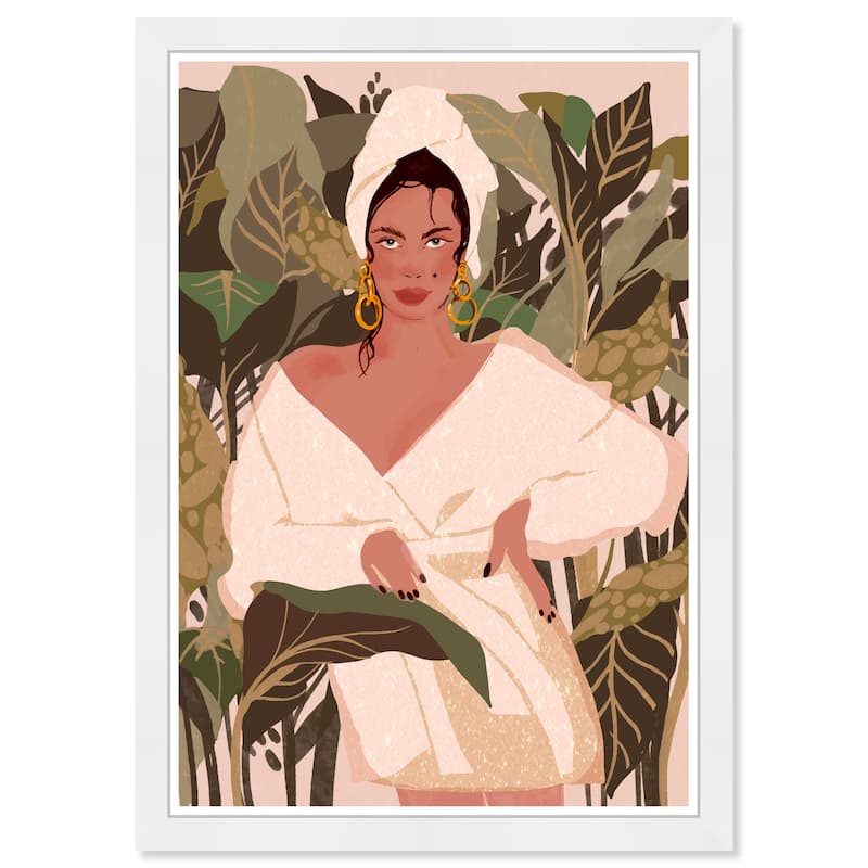 Wynwood Studio Prints Fashion and Glam Elegant Jungle Green and Army Green Glam Wall Art Canvas Print
