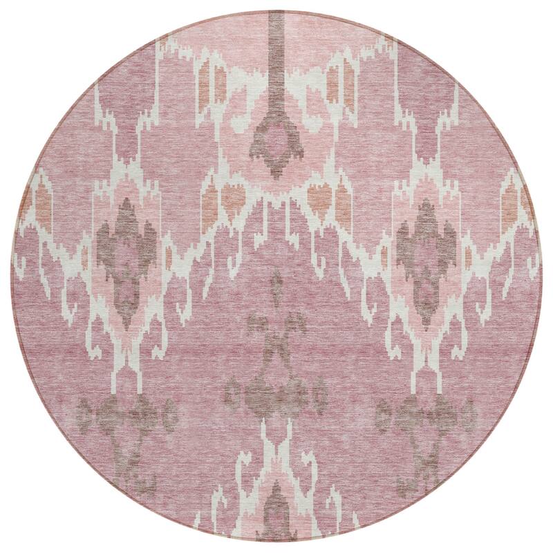 HomeRoots Ikat Transitional Rectangle Outdoor Rug