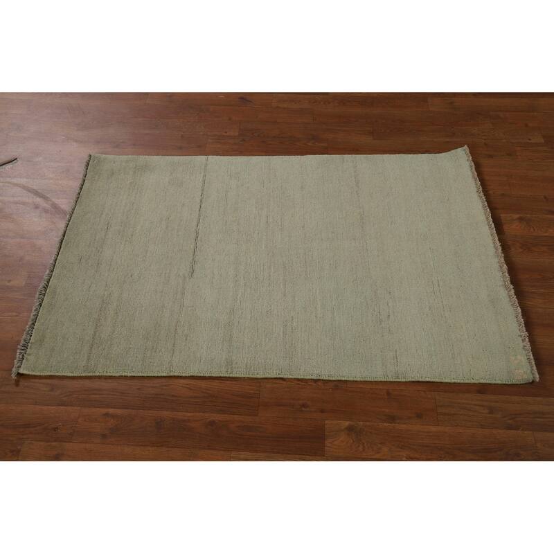 Modern Gabbeh Oriental Accent Rug Handmade Wool Carpet - 2'8"x 3'11"