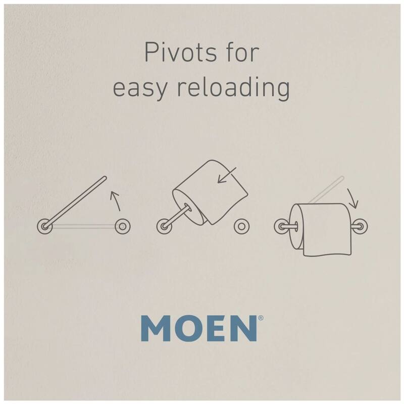 Moen Pivoting Toilet Paper Holder from the Iso Collection