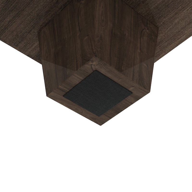 Modern Wooden Chest of Drawers with 6 Spacious Storage Compartments, Dark Brown Entryway Cabinet Dresser