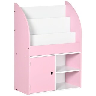 Multi-Purpose Kids Toy Storage Organizer Bookshelf with Cabinet