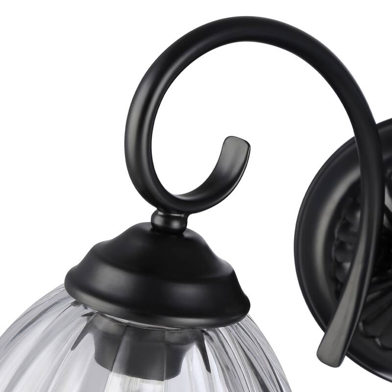 Golden Lighting Audra 2-light Vanity in Matte Black