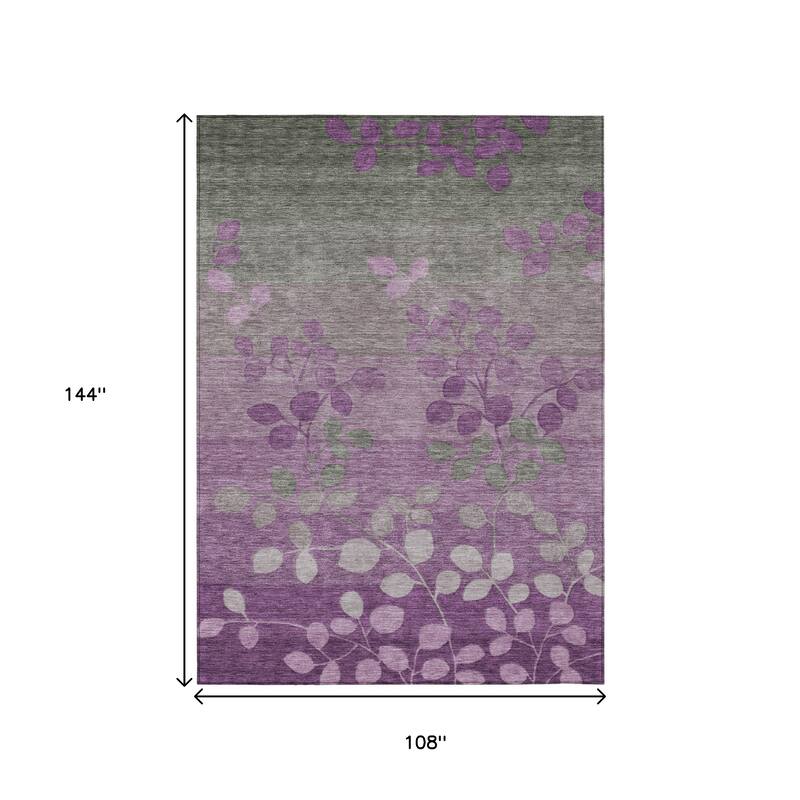HomeRoots Floral Transitional Rectangle Outdoor Rug