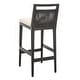 preview thumbnail 10 of 13, SAFAVIEH 29-inch Darin Black/ White Cushion Barstool - 15.8" x 20.5" x 38.8"