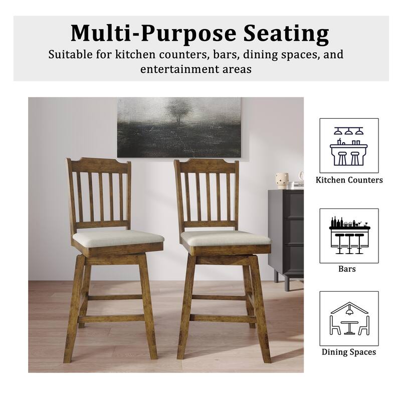 CraftPorch Classic Swivel Counter Dining Set