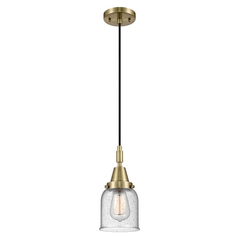 Innovations Lighting 447-1P-G54 Bell 5" Wide Mini Pendant with Clear,