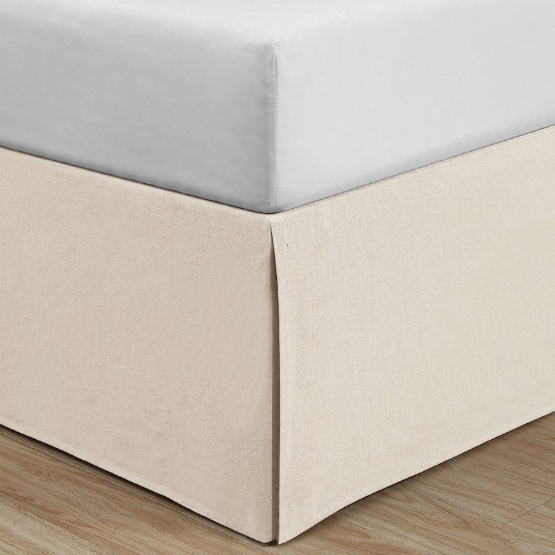 Linenweave Vintage Wash 15 Inch Bed Skirt, - Full - Ivory