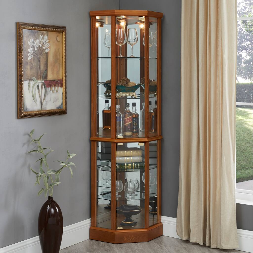 Franklyn Lighted Curio Cabinet