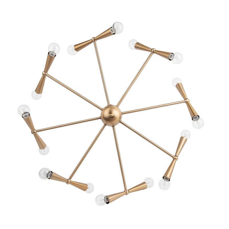Brio Lighting Mizu Modern Gold 16 Light Chandelier