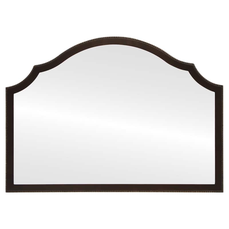 Van Buren Framed Mantel Mirror - Peaks Cathedral - 38.4x27.4 - Rubbed Bronze