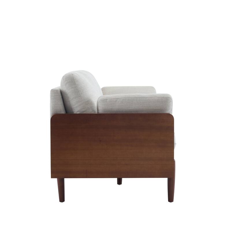 Mid-Century Modern Sofa with Slim Track Arms