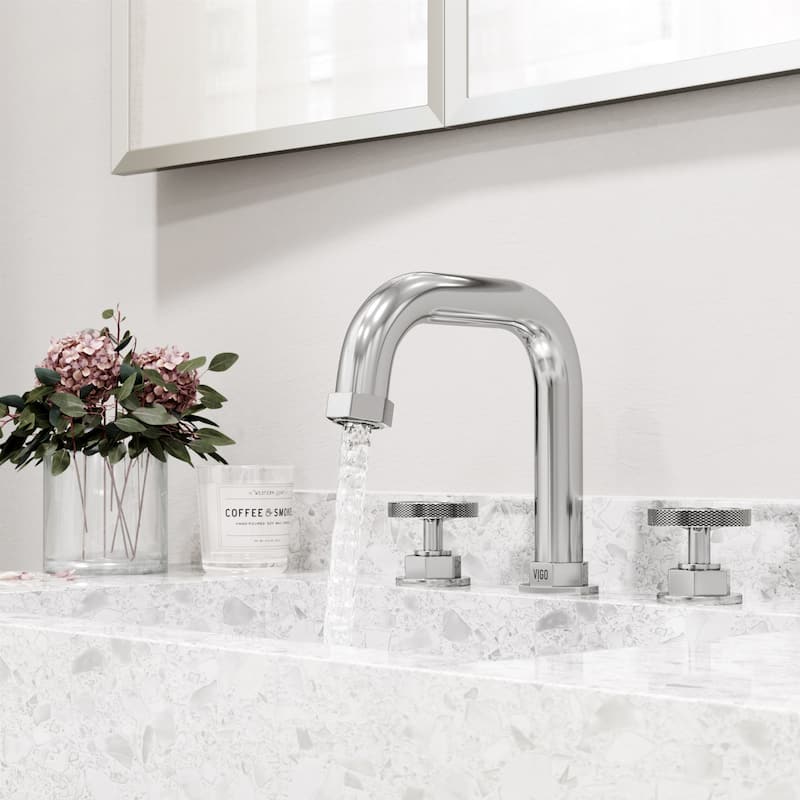 VIGO Hart 7" H 2-Handle Widespread Bathroom Faucet