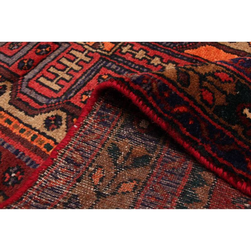 ECARPETGALLERY Hand-knotted Konya Anatolian Dark Red Wool Rug - 3'7 x 10'6