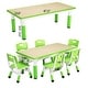 preview thumbnail 30 of 33, Kids Table and 6 Chair Set Height Adjustable
