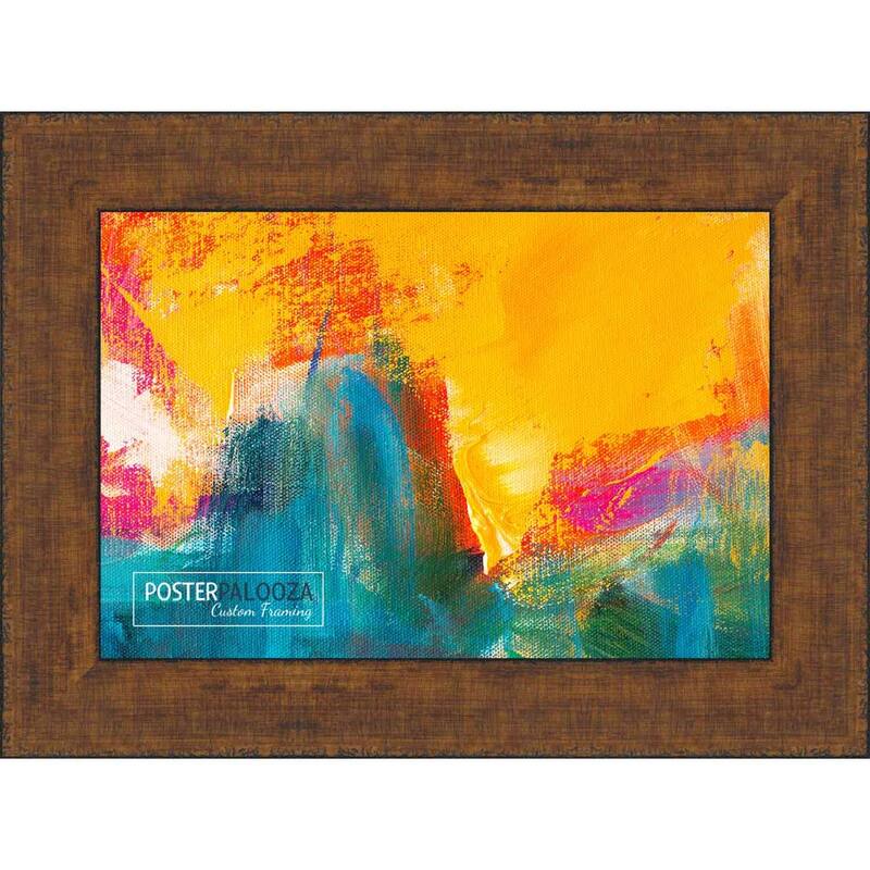 10x12 Traditional Antique Gold Complete Wood Picture Frame with UV Acrylic, Foam Board Backing, & Hardware