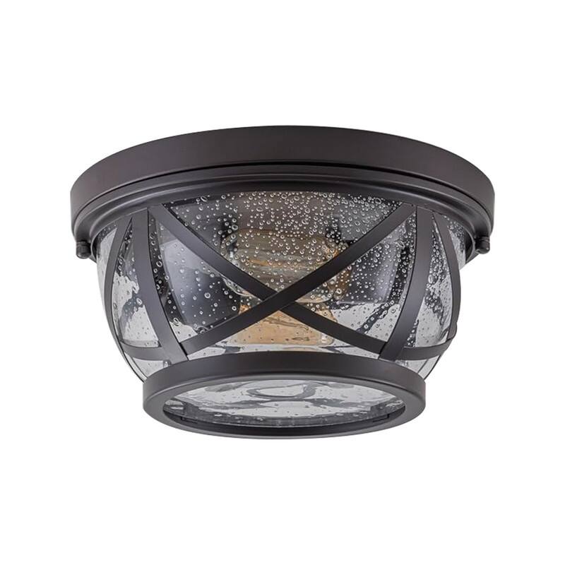 2 Light hallway light bronze ceiling light glass, metal light fixture light - N/A