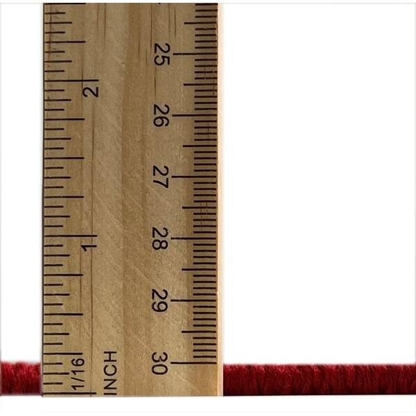 Ahgly Company Machine Washable Transitional Deep Rose Pink Area Rugs