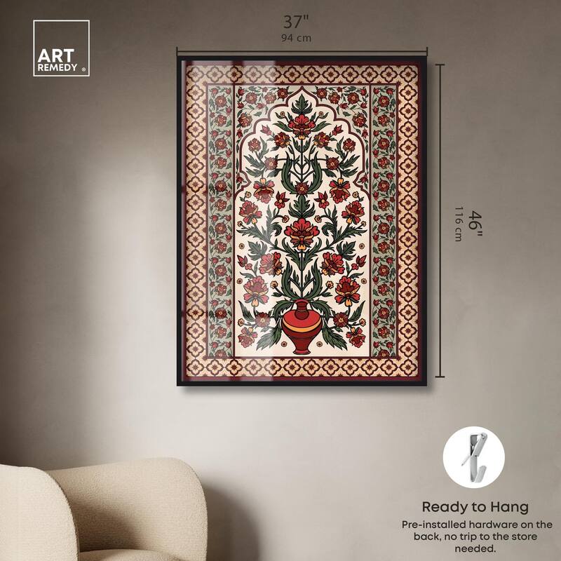 Royal Floral Mat Shadowbox by Art Remedy