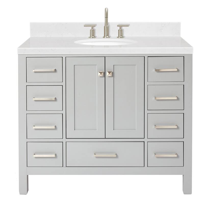 Ariel A042SCQOVO Cambridge 43" Free Standing Single Basin Vanity Set