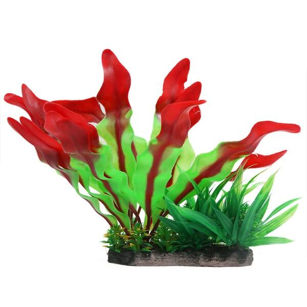 Shop Aqua Landscape Fish Tank Decoration Plastic Plant Red For