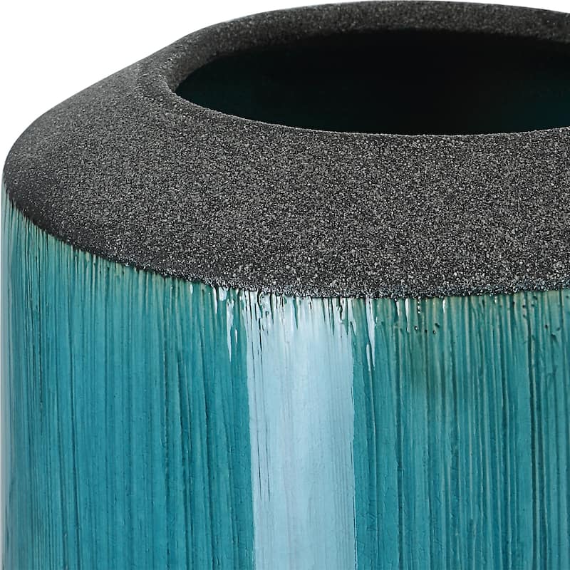 Uttermost Maui Aqua Blue Vases, S/2