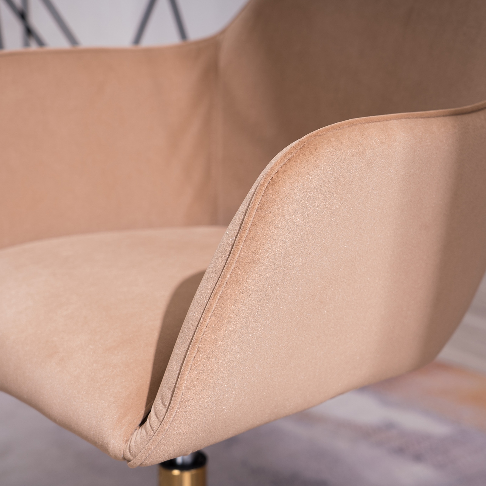 Frosted velvet shop office chair