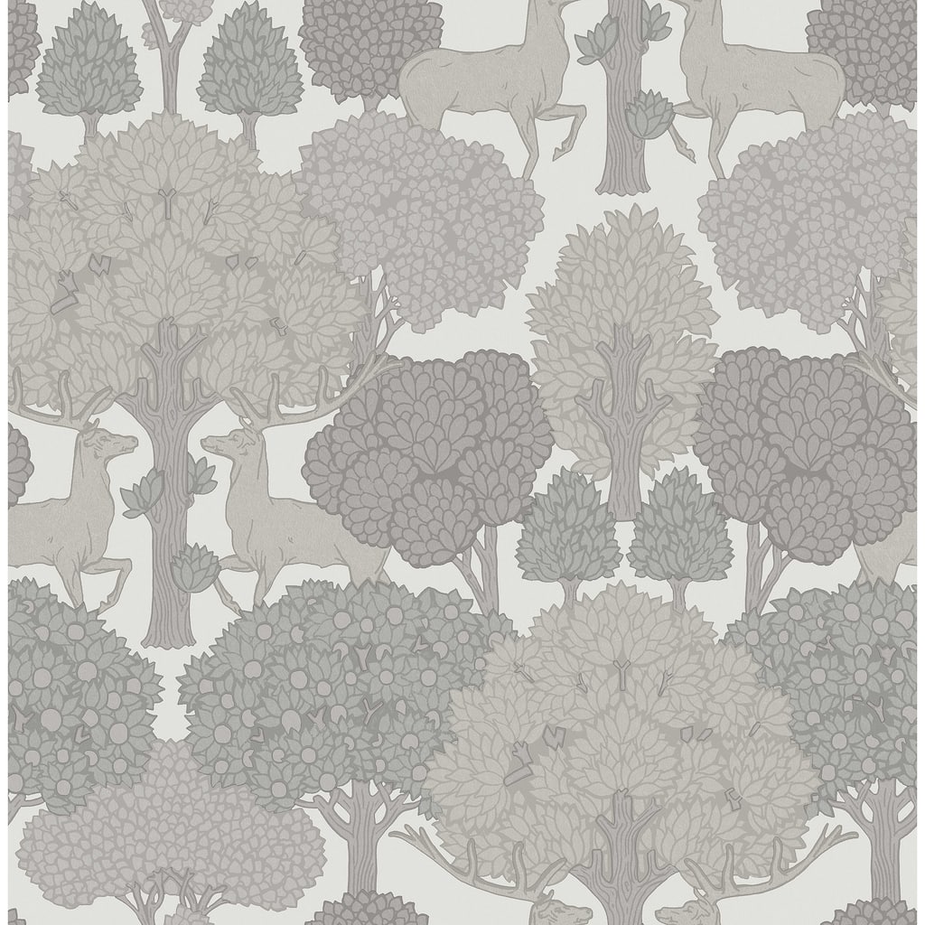 Forest of Arden Grey Deer Wallpaper