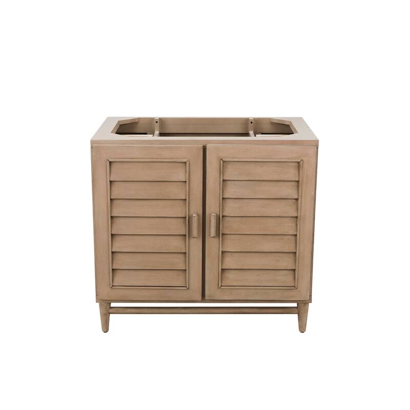 James Martin Vanities Portland 36" Single Vanity, Whitewashed Walnut - 36 x 23.5 x 34.3