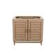 Option Whitewashed Walnut Cabinet Base Only - No Top