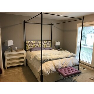 Lauren Upholstered Queen-size Canopy Bed - Free Shipping Today ... - Read More