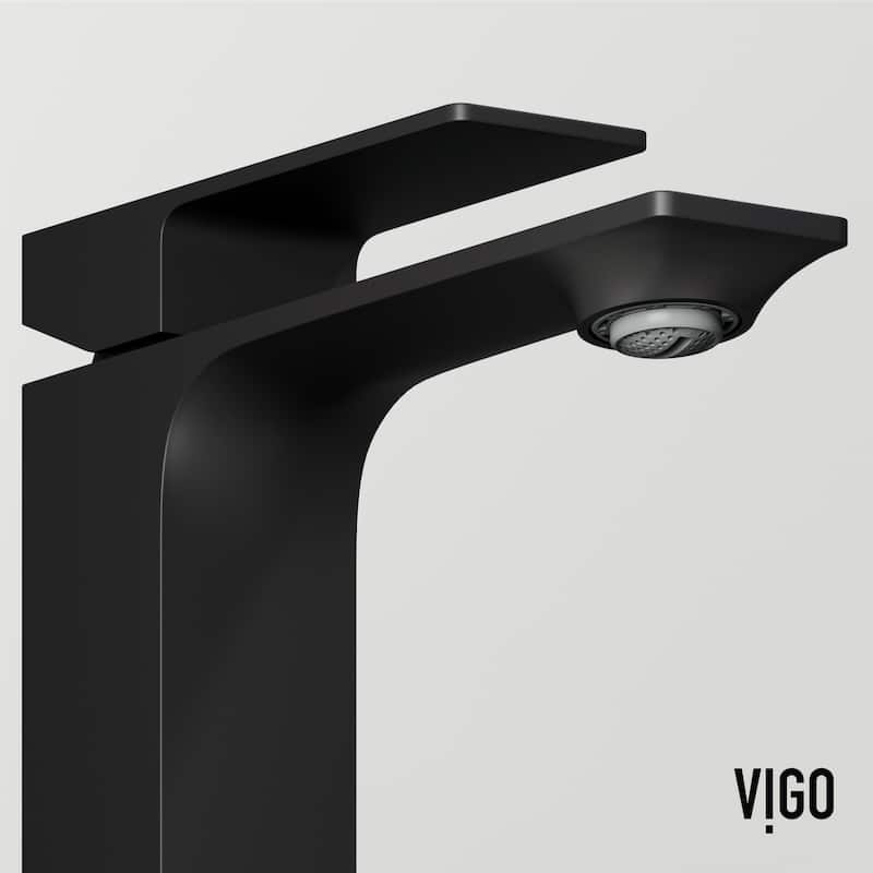 VIGO Dunn 6" H Single Handle Single Hole Bathroom Faucet