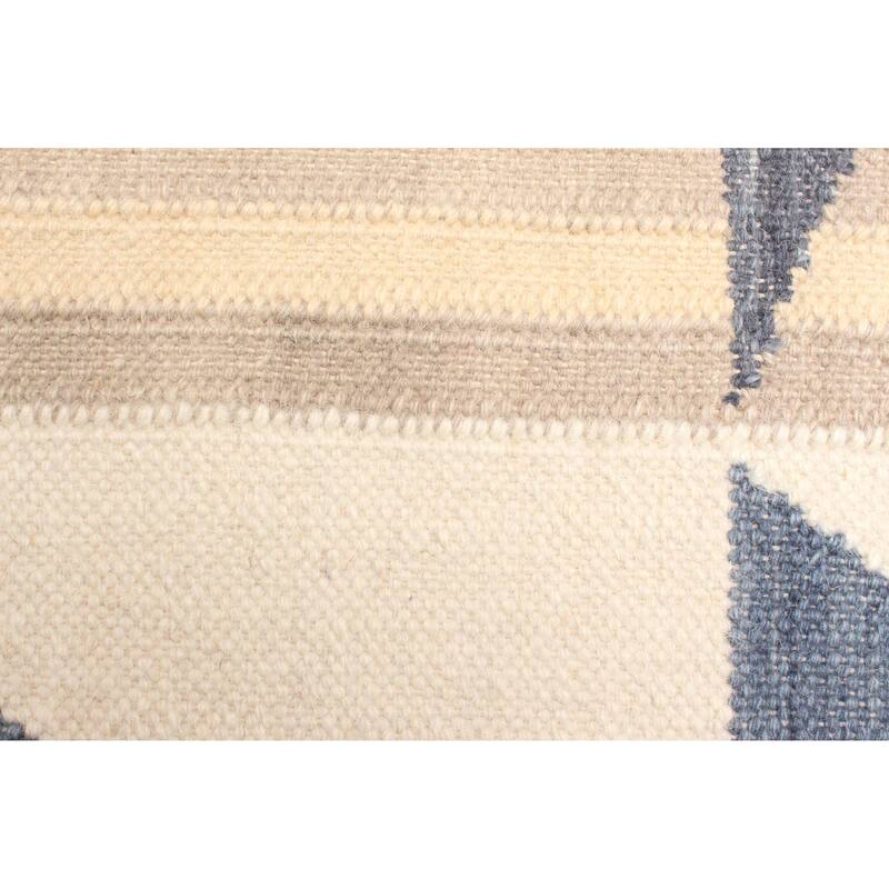 ECARPETGALLERY Flat-Weave Ankara FW Dark Grey Wool Kilim - 5'0 x 8'0