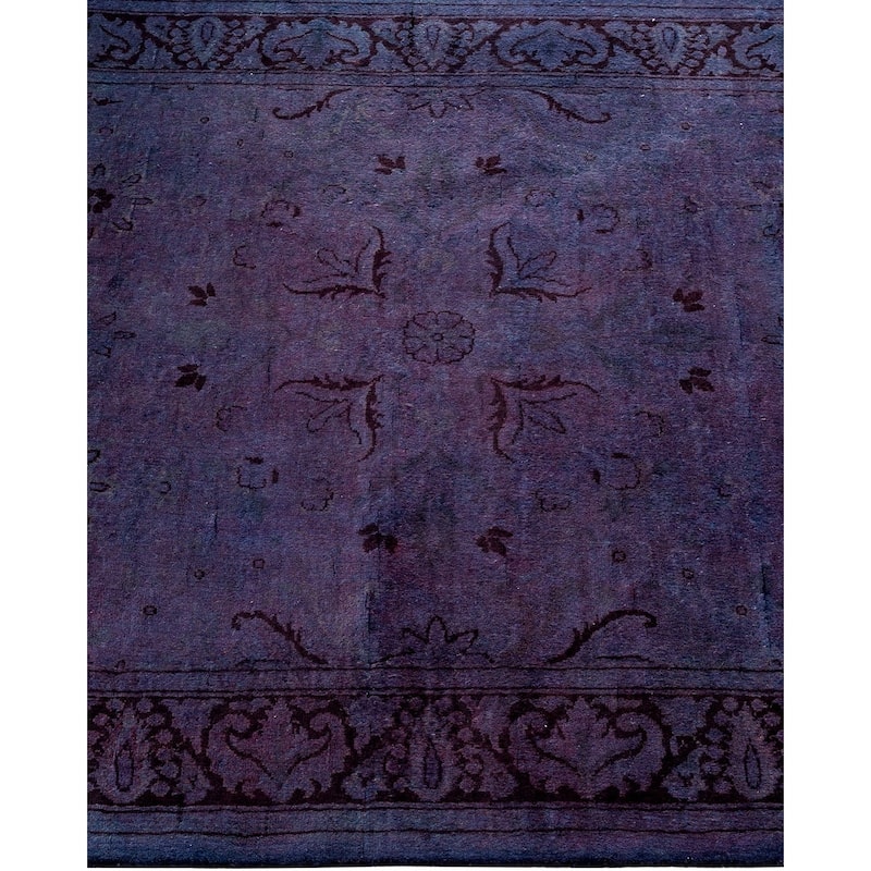 Fine Vibrance, One-of-a-Kind Hand-Knotted Area Rug - Purple, 3' 1" x 5' 2" - 3' 1" x 5' 2"