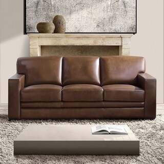 Abbyson Blake Top Grain Leather Sofa