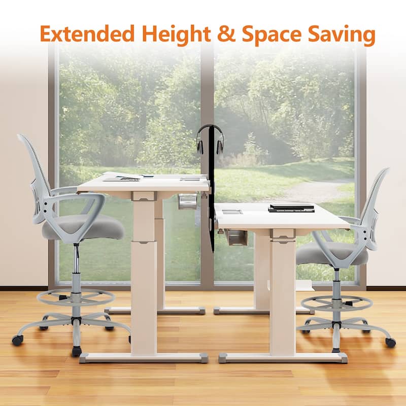 Ergonomic Office Chair, High Back Desk Chair with Headrest, Home Office Swivel Mesh Computer Chair Office Chairs
