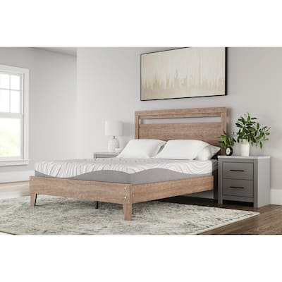 Signature Design by Ashley Memory Foam White 10 Inches Medium Mattress