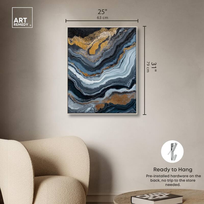 Acrylic Flow II Canvas by Art Remedy