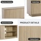 preview thumbnail 49 of 71, Wave Textured Modern Sideboard Cabinet