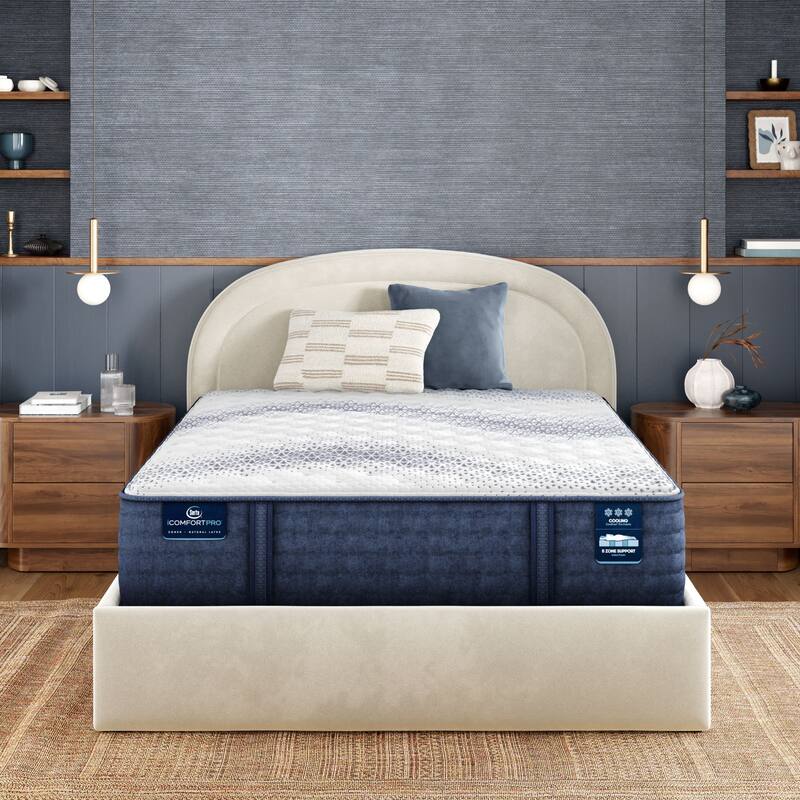 Serta iComfortPro Kingston 14" Latex Foam Firm Mattress Set