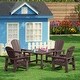 preview thumbnail 127 of 193, Laguna Kids Adirondack 5-Piece Square Table Dining Set