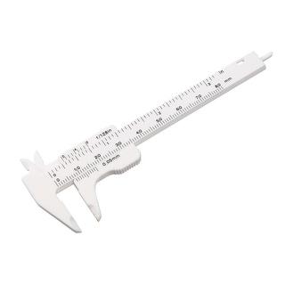 Vernier Caliper Metric Mini Double Scale Plastic Ruler Measuring