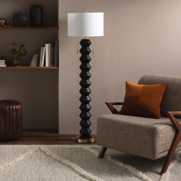 Zona Geometric Modern Floor Lamp 62 H x 17 W x 17 D On Sale Bed Bath Beyond 36790405