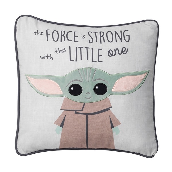 slide 2 of 6, Lambs & Ivy Star Wars The Child/Baby Yoda Decorative Nursery Throw Pillow