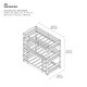 preview thumbnail 9 of 7, Avenue Greene Nola Triple Twin Wood Bunk Bed