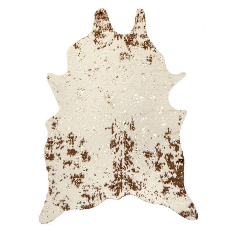Nuloom Iraida Contemporary Faux Cowhide Area Rug