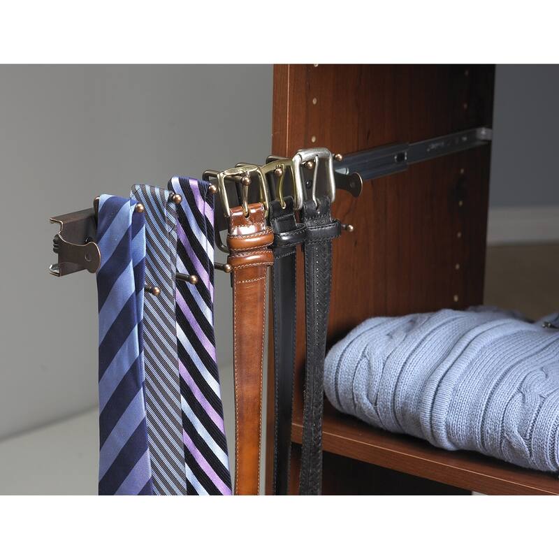 ClosetMaid SuiteSymphony Sliding Tie and Belt Rack