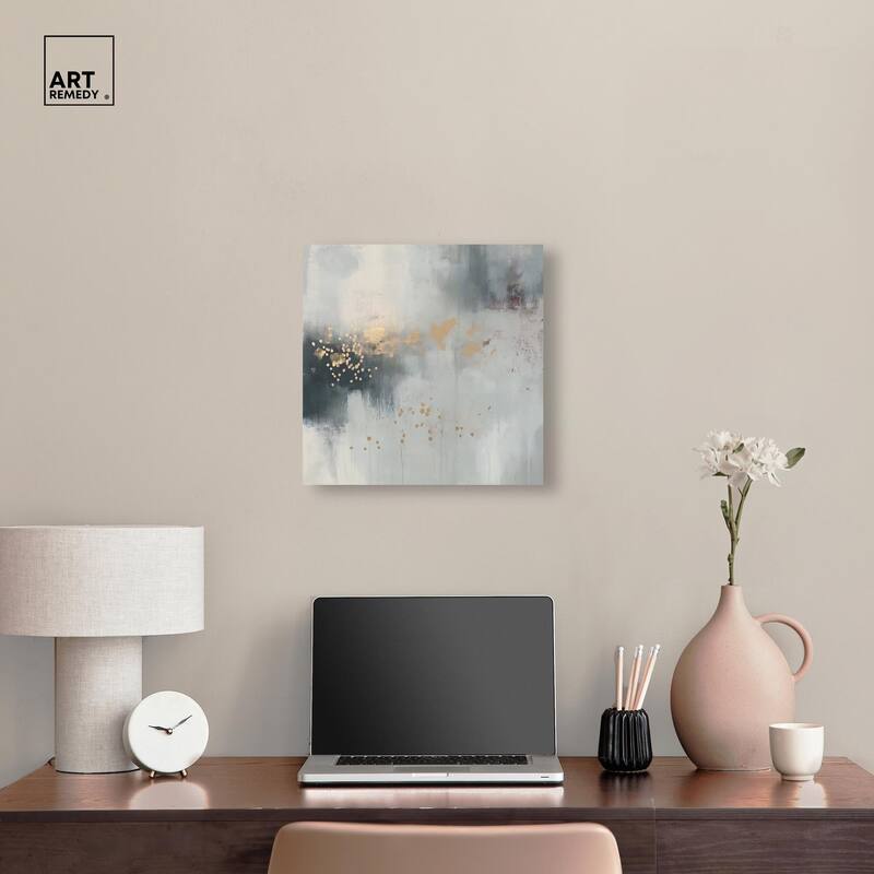 Silvered Hues and Gold II Canvas by Art Remedy, Gallery Wrapped